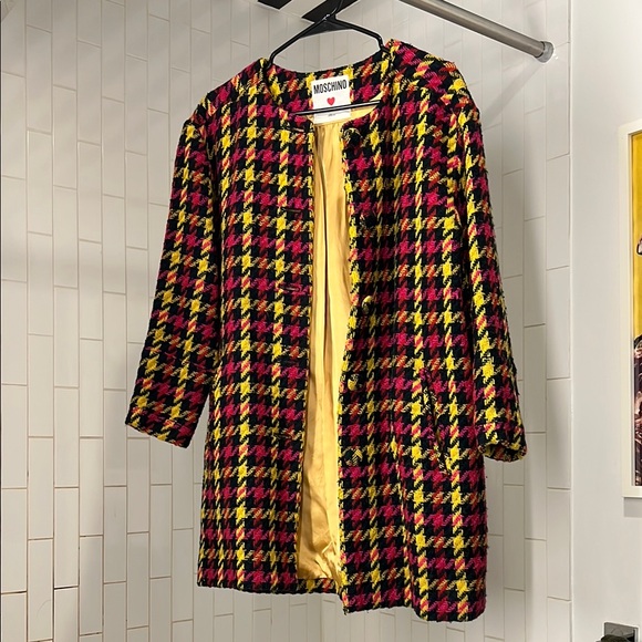Moschino Jackets & Blazers - Vintage Love Moschino Women's Houndstooth Lightweight Coat